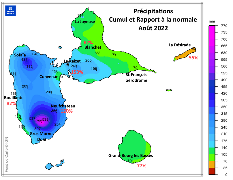 Cumul mensuel août 2022