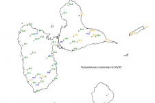 températures minimales le 03 mai 2024