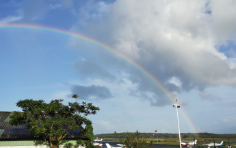 Arc-en-ciel matinal au Raizet