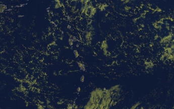 Images colorées du GOES16 le 28 janvier 2025 à 12 utc