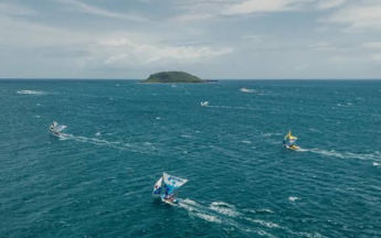 Journée du 06 juillet voilée et ventée pour l'étape 3 du traditour 2026, arrivée Deshaies