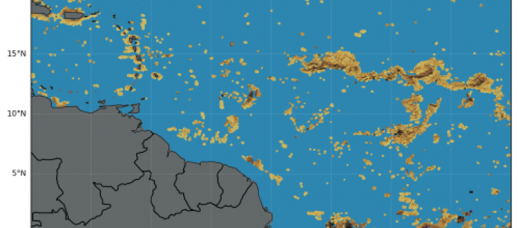 Image satelittaire de MODIS Aqua/Terra (composite de 7j) du 10/12/2024