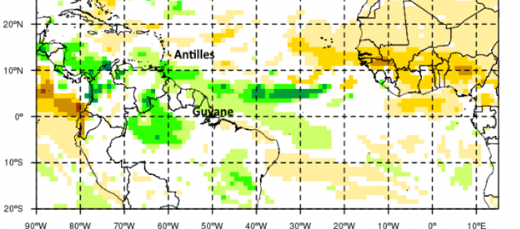 Tendance pluviométrique pour le trimestre de septembre à novembre 2020