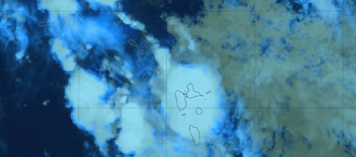 Image du satellite GOES 16 du 12/10/2021