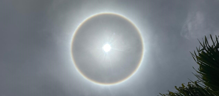 Halo solaire en Guadeloupe le 25 avril 2026