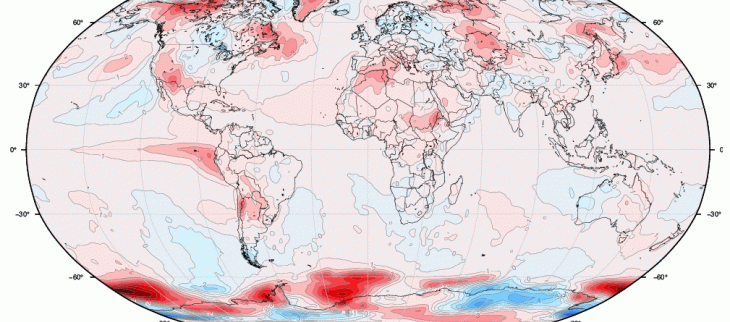 Anomalies températures Juillet 2023