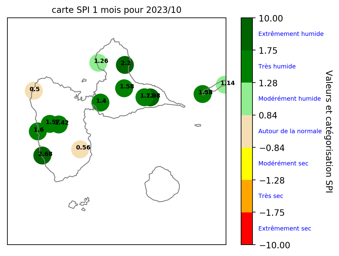 Etat pluviométrique en Guadeloupe 