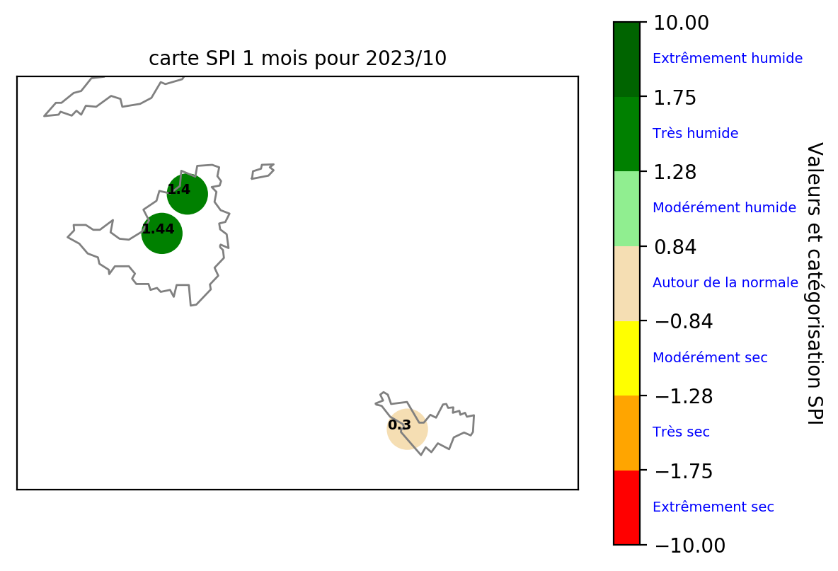 Etat pluviométrique aux Îles du Nord 