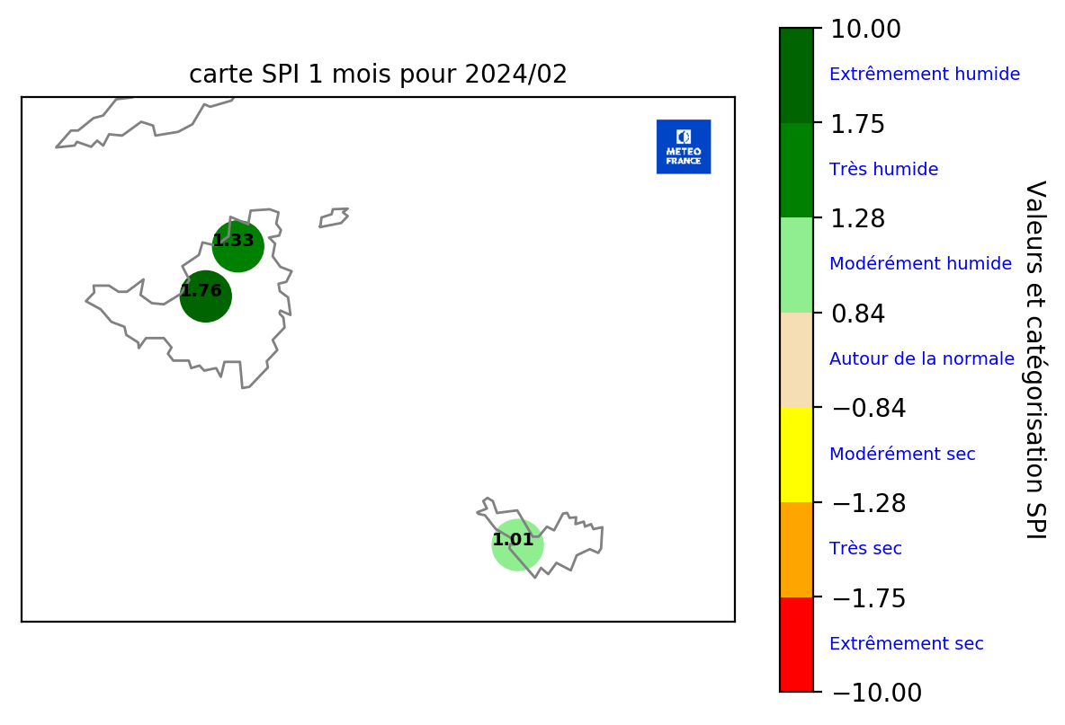 Etat pluviométrique aux Îles du Nord 