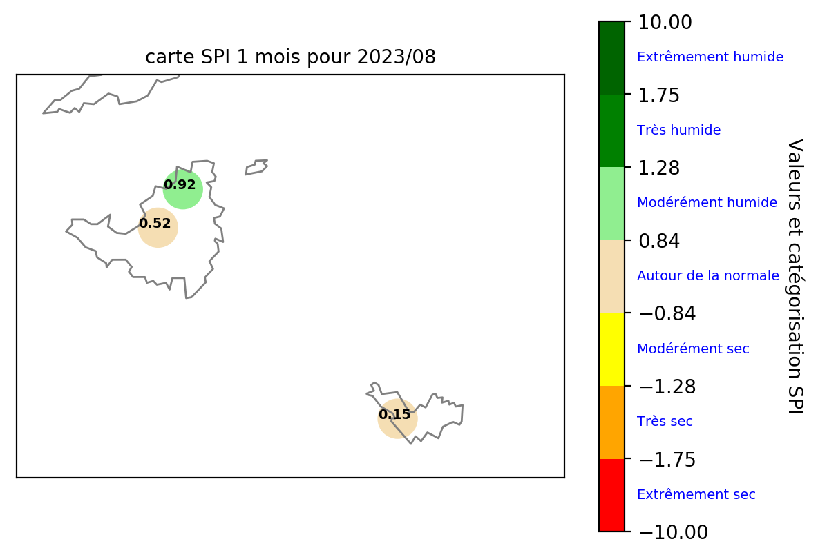 Etat pluviométrique aux Îles du Nord 