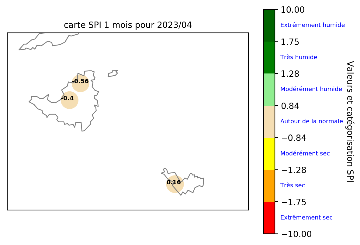 Etat pluviométrique aux Îles du Nord 