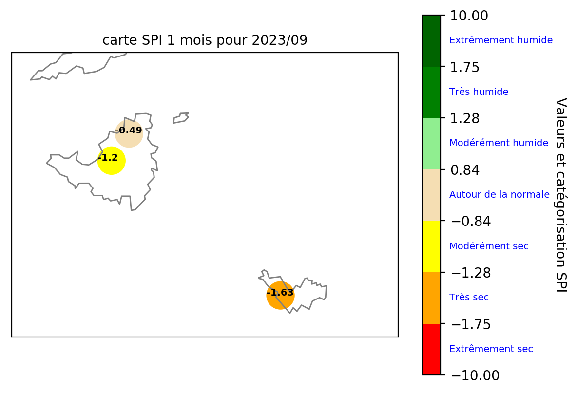 Etat pluviométrique aux Îles du Nord 