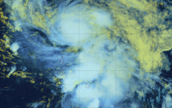Images du cyclone TAMMY le 21 octobre 2023 à 11hloc