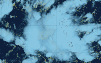 Images colorées du GOES le 26 septembre à 12 utc