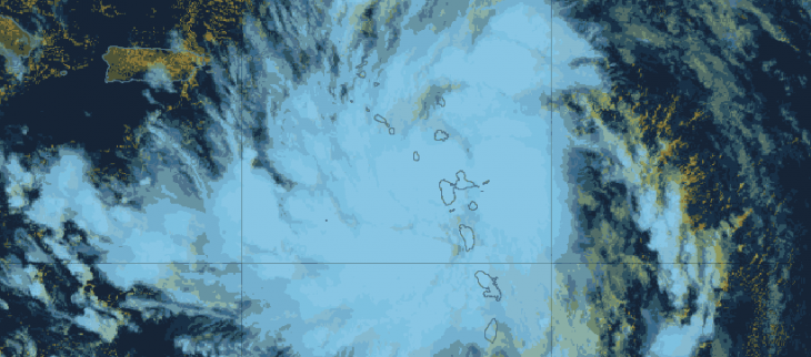 Images colorées du GOES16 le 13 août à 12 utc 