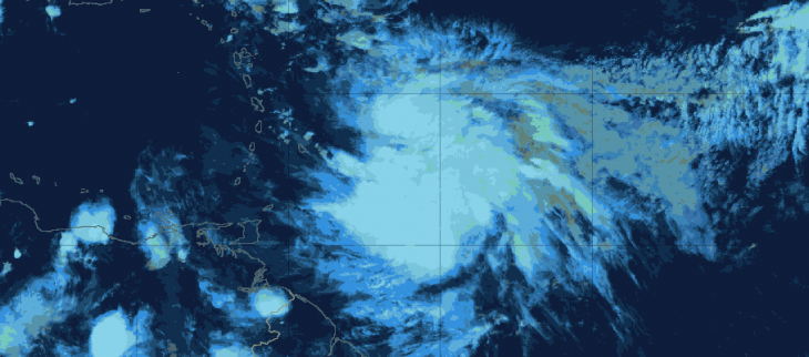 Cyclone Tammy le 20 octobre 2023