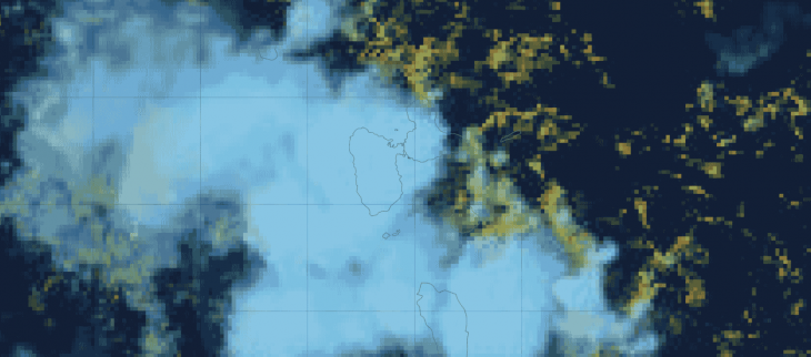 Images colorées du satellite GOES 28 août à 18 UTC