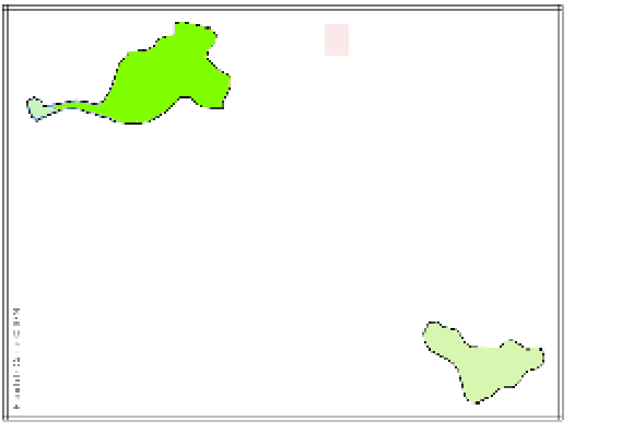 Carte de la pluviométrie sur les îles du Nord en juillet 2021